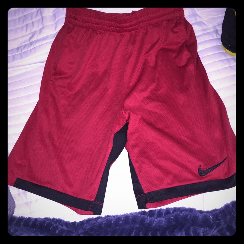 Red Nike shorts basketball shorts